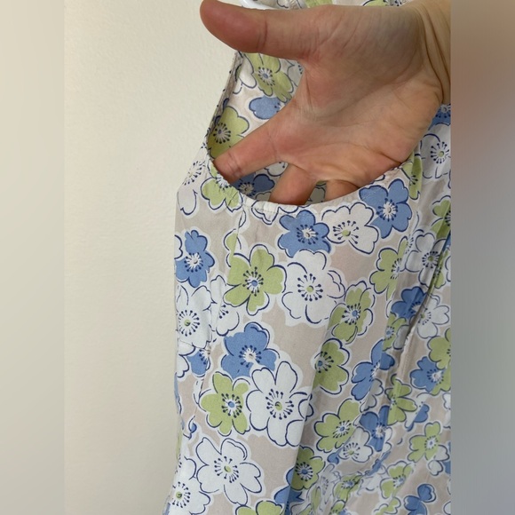 Faded Glory Authentic 1972 Vintage Floral Sleeveless Dress Cotton Size 14 - Picture 12 of 14